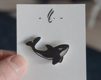 Longevity (Orca) - 3D-Printed Enamel Pin