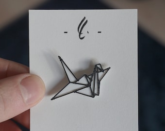 Paperfold Peace - 3D-Printed Enamel Pin