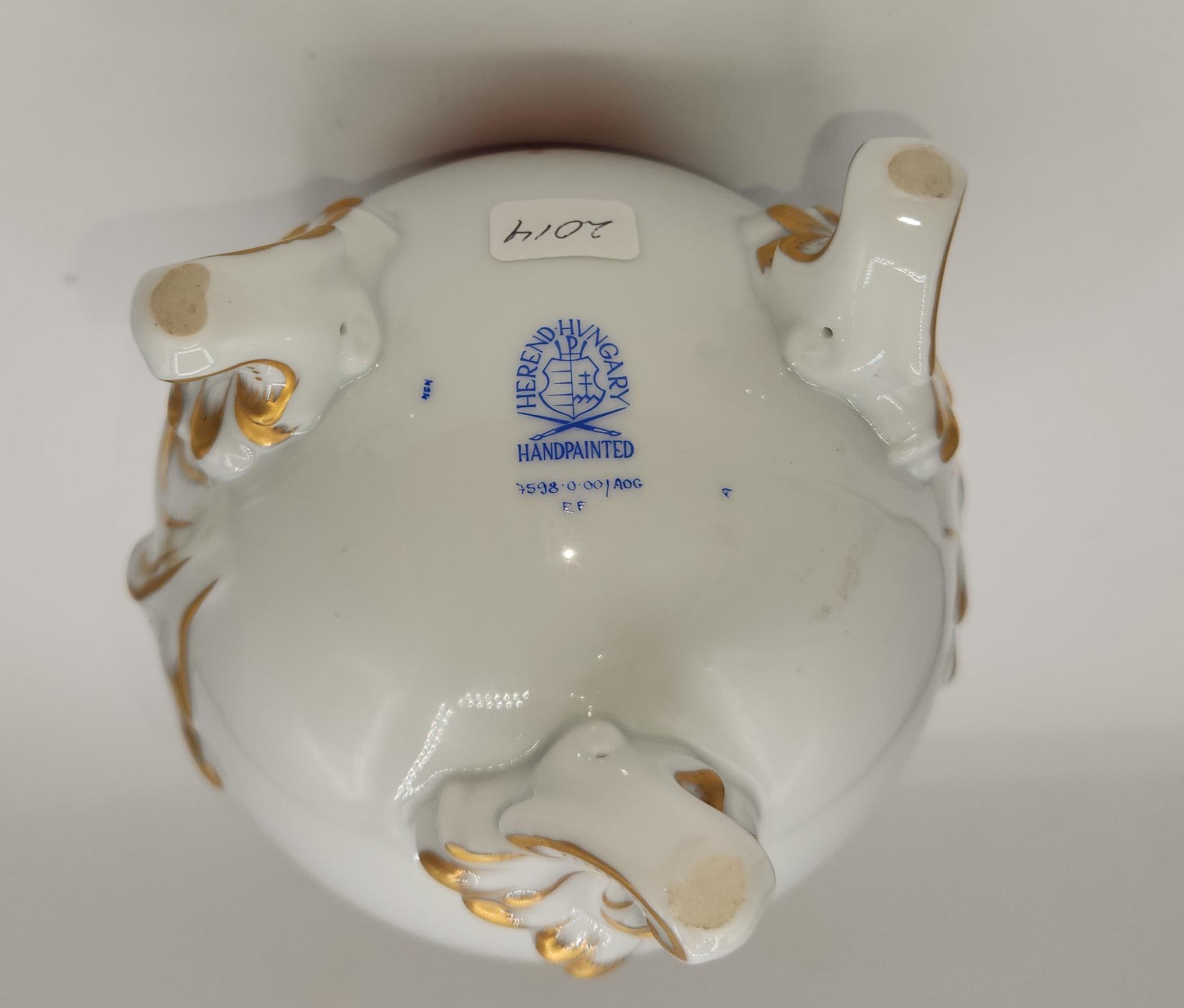 Rare Fancy Jug in Chinese Rust Bouquet Patter by Herend - Etsy