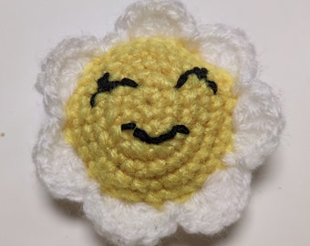 Daisy keyring crochet pattern