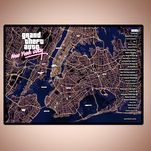 New York Stadtplan GTA Theme
