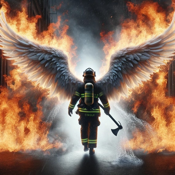 Firefighter Angel Art
