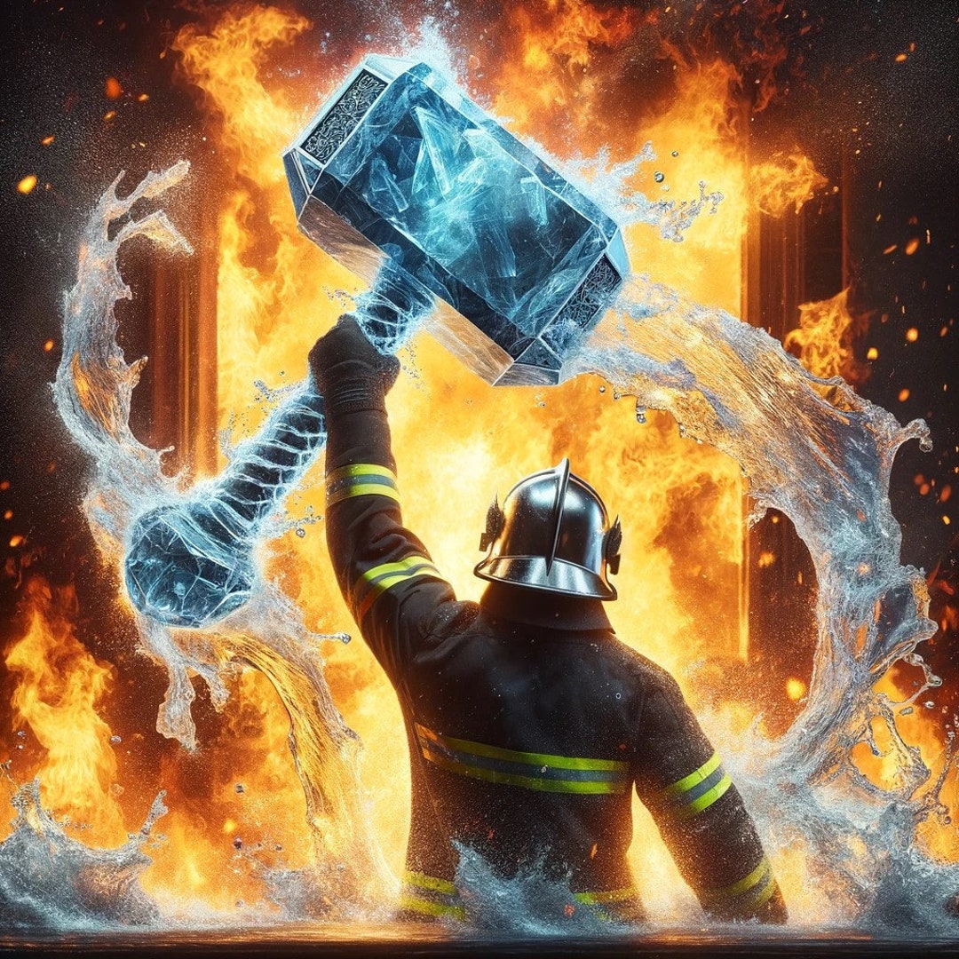 Firefighter Thors Hammer - Etsy