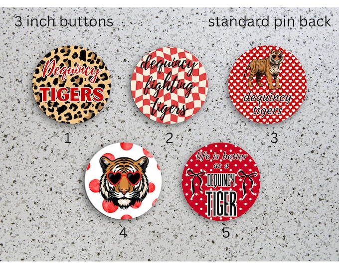 Game Day Football Button: Customizable School Colors & Mascot