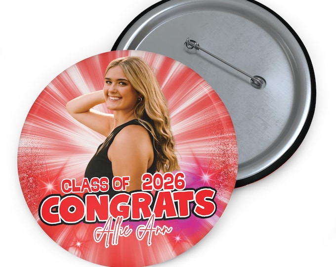Graduation Pin Buttons