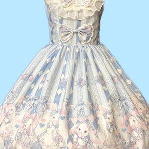 Costume Sweety Bunny Lolita Dress, Lolita Costume, Lolita fashion, Plus size lolita, Blue dress