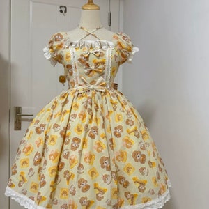 Butter Cheese Puppy One-piece, Lolita dress, Lolita Costume. Sweet Lolita dress, Plus size lolita, handmade, Princess