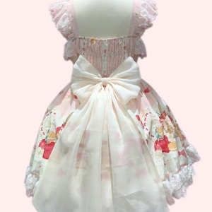 Costume Cherry Dessert Lolita Dress, Sweet Lolita fashion,  Pink dressPlus size Lolita, JSK, Custom size