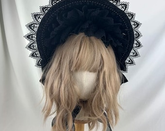 BNT gótico personalizado, sombrero de lolita, gorro, gorro vintage, peluca de lolita, disfraz de cosplay.