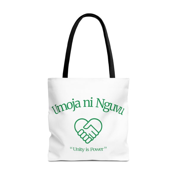 Umoja Ni Nguvu Tote Bag, Kiangazi Summer Collection, Swahili Print Bag, Jute Bag, Swahili Quote, Bag With Quotes, Tanzania Quotes