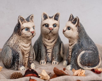 Handmade Cat | Ceramic Figurine