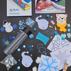 TODDLER Winter Activity Box - toddler birthday gift arts and crafts for toddler busy box toddler painting set winter christmas craft toddler
