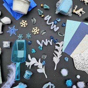 BIG KIDS Winter Activity Box - book gift for kids crafts for kids busy box set diy art kits of kids polar bear sensory box playdough kit
