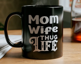 Tazza "Moglie da teppista" - Regalo divertente per le mamme