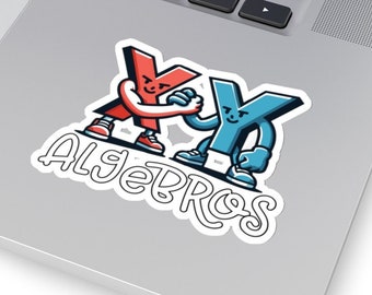Sticker jeu de mots algèbre : cadeau algèbre amusant