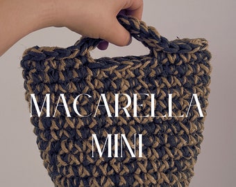 Bolso de crochet Macarella Mini-bolso de crochet-crochet-bolsos hechos a mano-bolsos playa-bolsos originales-bolsos para ella