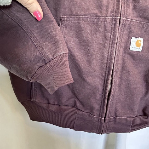 Vintage Carhartt WJ130 DPM Plum Purple Canvas Qui… - image 3