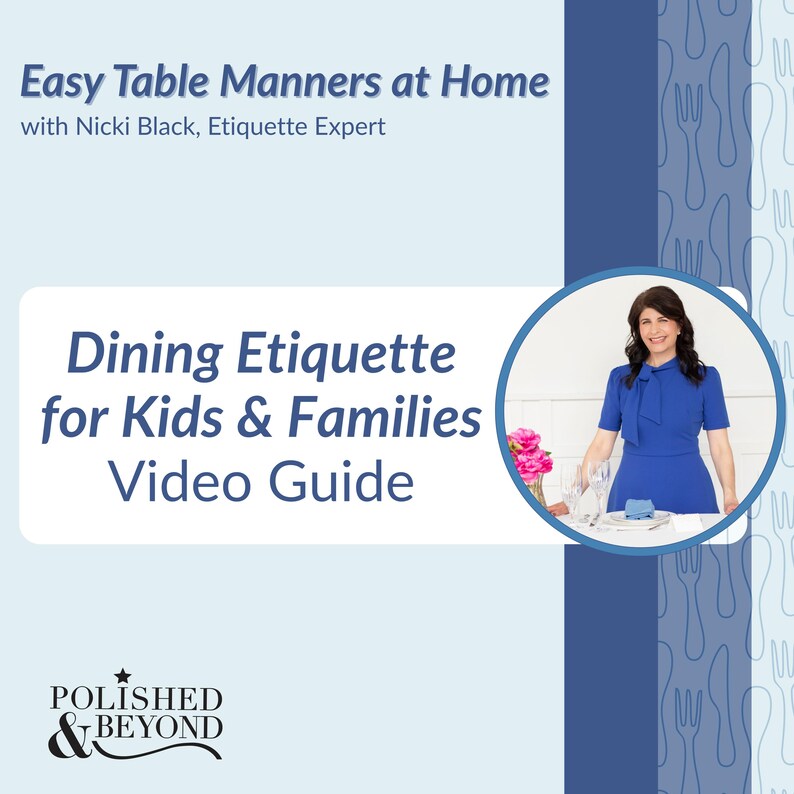 Kids Table Manners Video Course | Teach Dining Etiquette for Kids ...