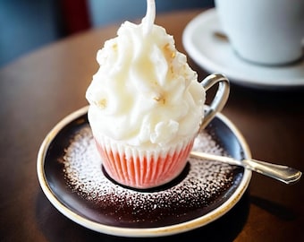 Cupcake Candle | Dessert Candle | Food Candle | Birthday Gift | Handmade Scented Candle | Custom Scent | Aesthetic Home Decor