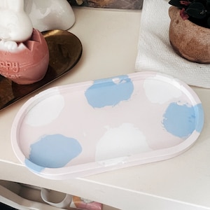 Concrete Oval Tray | Candle Tray | Modern Decor | Cement Tray | Jewelry Plate | Housewarming Gift