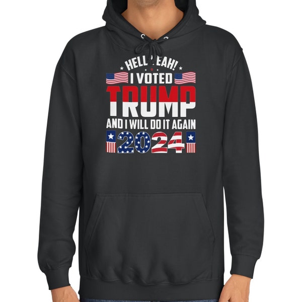 Trump hoodie, Donald Trump shirt, 2024 election shirt, maga tee, Trump vote graphic design, Unisex College Hoodie