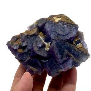 301 Gram Unique Collection Piece! Purple Cubic FLUORITE Crystal Specimen From PAKISTAN