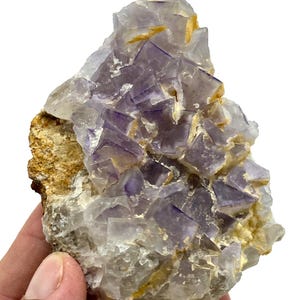 273 Gram Unique Collection Piece! Purple Shaded Cubic FLUORITE Crystal Specimen From PAKISTAN