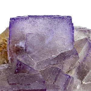 443 Gram Unique Terminated Purple Shaded Cubic FLUORITE Specimen From PAKISTAN Size: 105x78x48 mm