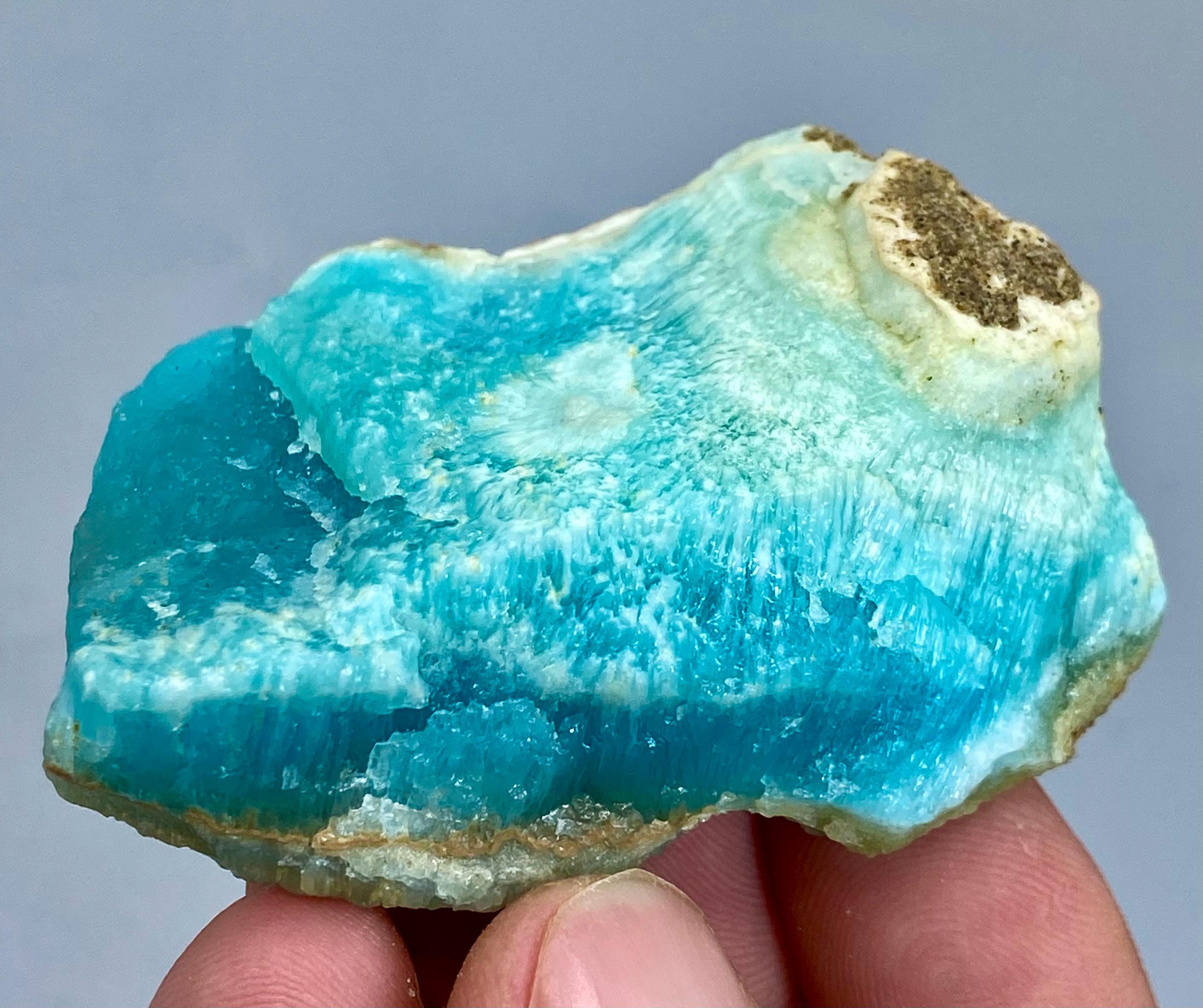Smithsonite bleu/vert Cristaux sur matrice - Hauteur