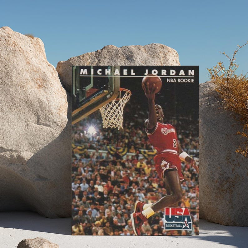 michael jordan nba rookie usa basketball card