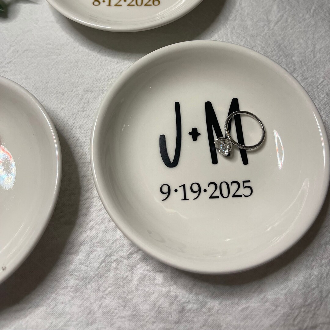 Personalized Engagement Ring Dish Custom Jewelry Holder Bride to Be ...