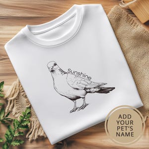 Dove Shirt. Pigeon Gift. Custom T-shirt. Dove Lover Shirt. Personalized Gift. Bird Shirt. Bird Lover Gift. Pigeon Shirt. Dove Gift