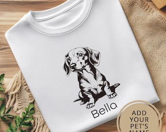 Dachshund Shirt. Doxie Gift. Custom T-shirt. Dachshund Lover. Personalized Gift. Doxie Shirt. Wiener Dog Gift. Dog Lover Shirt