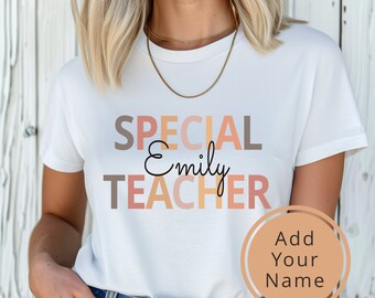 Camisa personalizada. Regalo especial para profesores. Camisa personalizada. Camiseta de profesora. Regalo del maestro. Camisa de educador. Regalo de educador. Camisa escolar