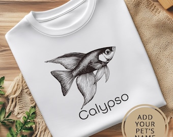 Guppy Shirt. Fish Lover Gift. Custom T-shirt. Guppy Lover Shirt. Personalized Gift. Fish Gift. Aquatic Shirt. Guppy Fish Shirt