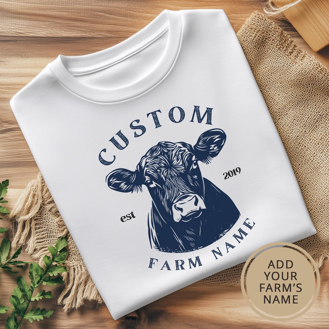 Beef Farm Shirt. Beef Ranch Gift. Custom T-shirt. Rancher Shirt ...