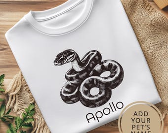 Ball Python Shirt. Snake Lover Gift. Custom T-shirt. Python Gift. Reptile Shirt. Snake Shirt. Animal Lover Gift. Snake Enthusiast