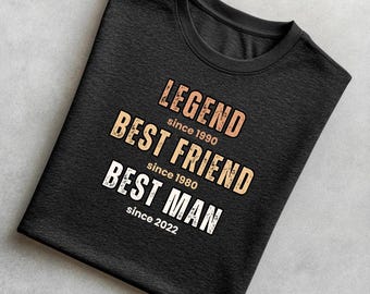 Best Man Shirt. Best Man Gift. Custom T-shirt. Wedding Proposal. Personalized Gift. Proposal Shirt. Groomsman Shirt. Best Man Request