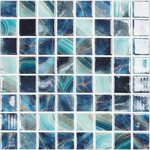 modern 1.5 x 1.5 5604 royal glossy glass - mosaic tile