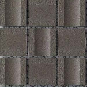 Modern 2X2 Rust Stacked Squares Matte Porcelain Mosaic Tile B2C ...
