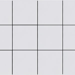 May include: A white grid with nine squares, divided by black lines.