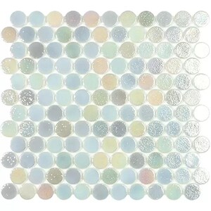 modern c25 557 circle steel glossy glass - mosaic tile