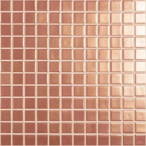 modern 1x1 magic copper glossy glass - 48 mosaic tile