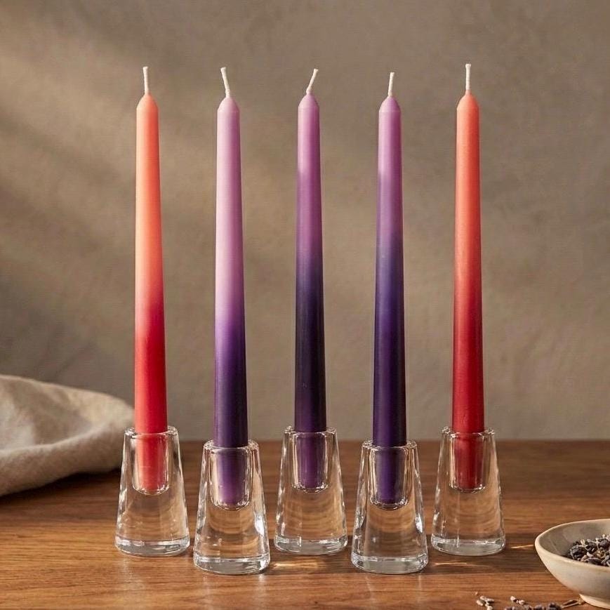 Orange and pink candle - Etsy 日本
