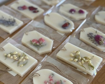 Personalized Wedding Favors Bulk, Custom Scented Wax Sachets, Dried Flower Aroma Bags, Bridal Shower Guest Gifts, Event Decor Party Favors