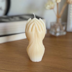 Świeca sojowa Yoni Rose Vulva Shape Body Positive Decor, świeca artystyczna dla bogini, wyjątkowy, uwodzicielski prezent na wieczór panieński, dekoracja promująca dobre samopoczucie seksualne zdjęcie 16