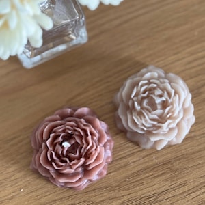 Peony Candle | Floral Soy Wax Gift | Romantic Handmade Decor for Her