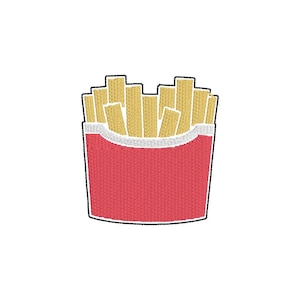 Pommes frites Maschinenstickerei, Instant Download Dateien