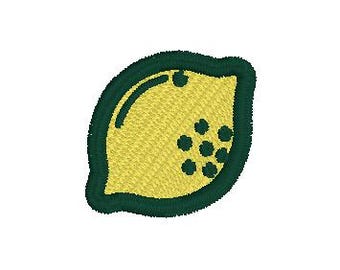 Lemon Machine Embroidery Design: Instant Download (4 Sizes, Multiple Formats)