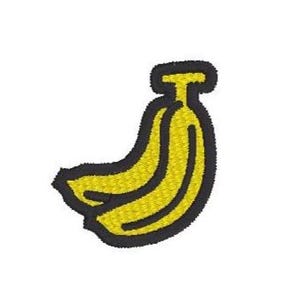 Banana Machine Embroidery Design: 3 Sizes, Multiple Formats (Instant Download Files)